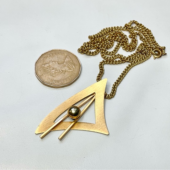 Vintage MCM Bond Boyd GF Pendant Necklace - Picture 3 of 8